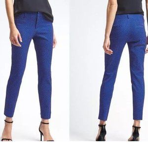 Blue Textured Banana Republic Hampton Pant